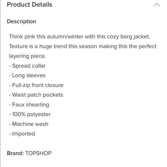 Topshop Faux Fur Borg Jacket - Picture 4 of 4